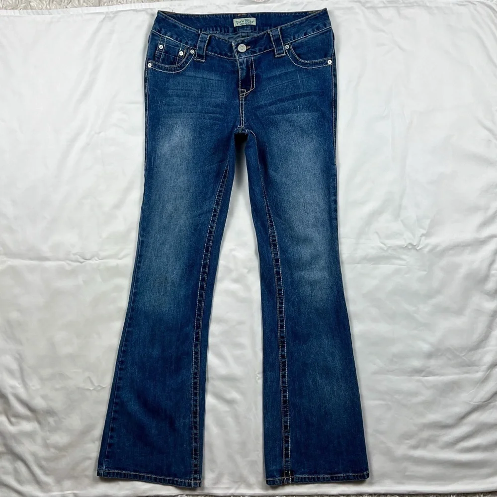 Y2K Paris Blues Low Rise Flare Jeans
